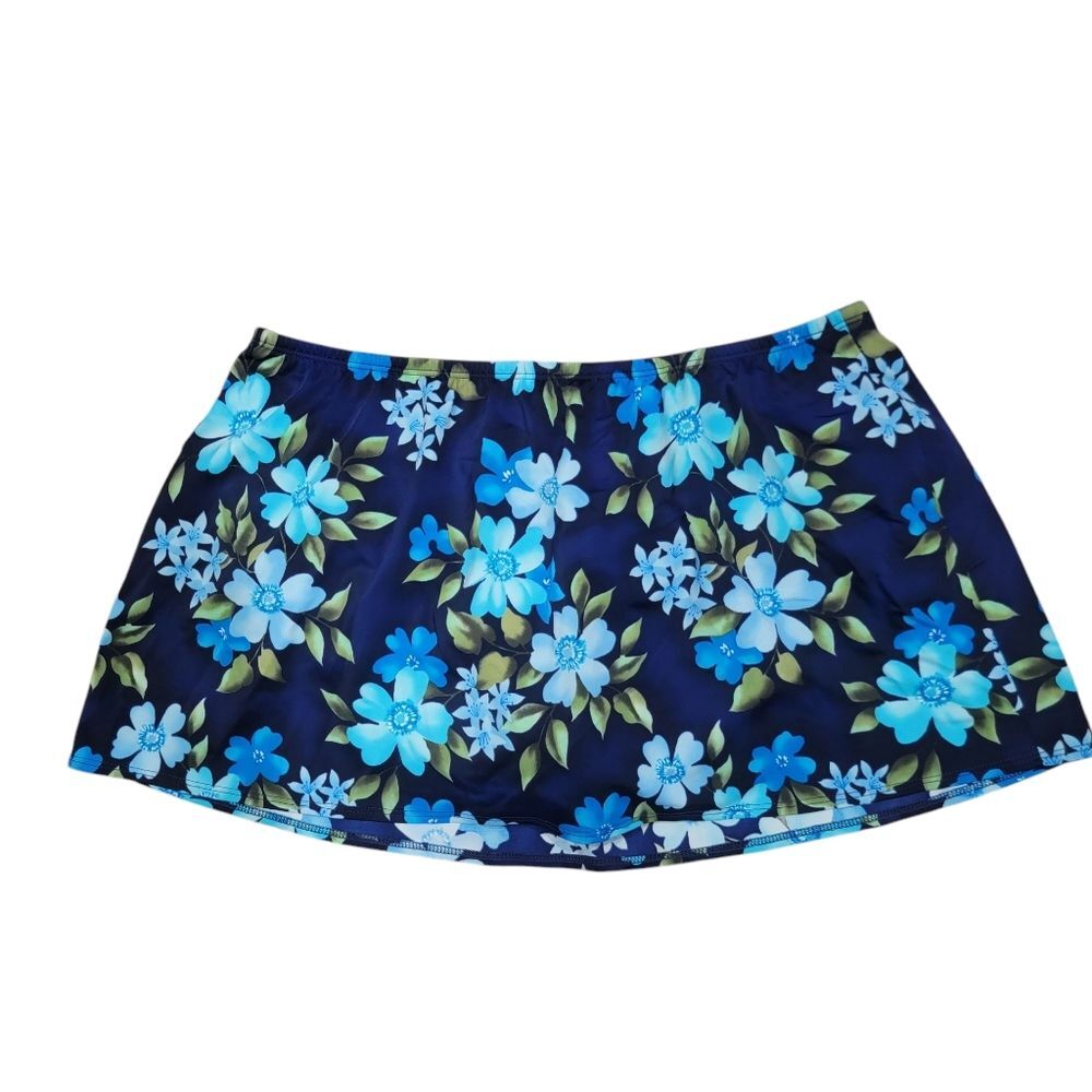 Lands' End Floral Tropical Swim Skirt Swimsuit Bottom Size 20w
